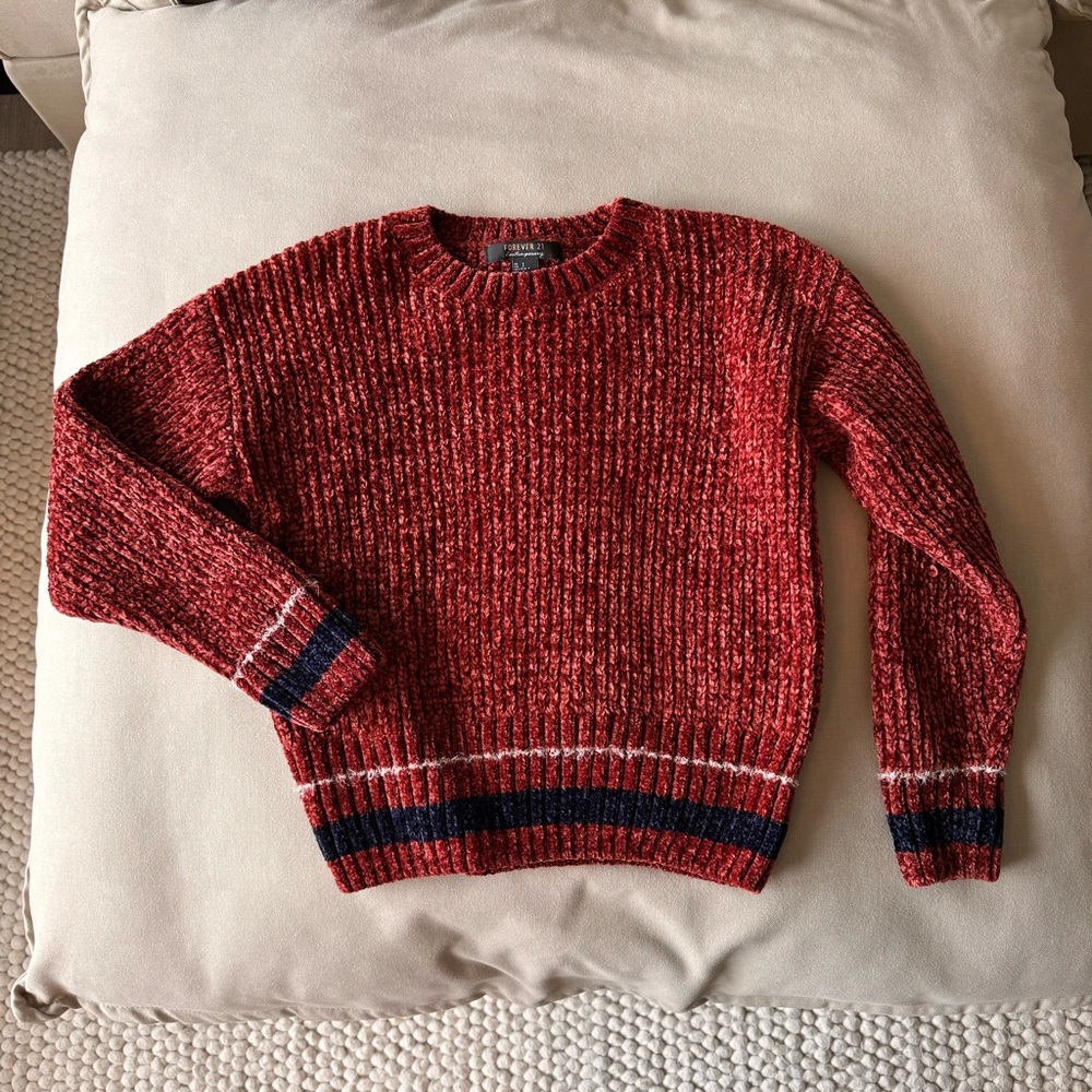 Velvet Crew Neck Sweater